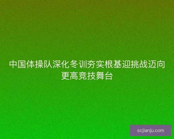中国体操队深化冬训夯实根基迎挑战迈向更高竞技舞台